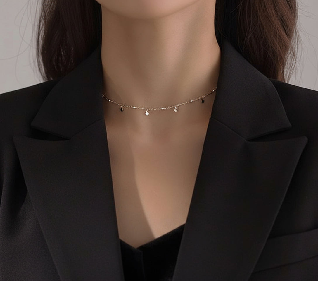 Halskette mit Medeillons 3mm 925 Silber