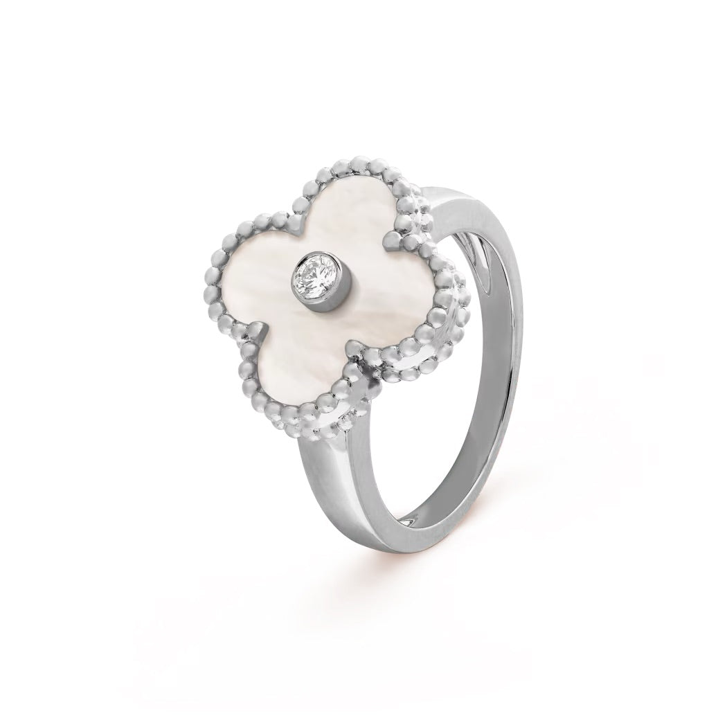 Custom-made Ring Clover 925er Silber