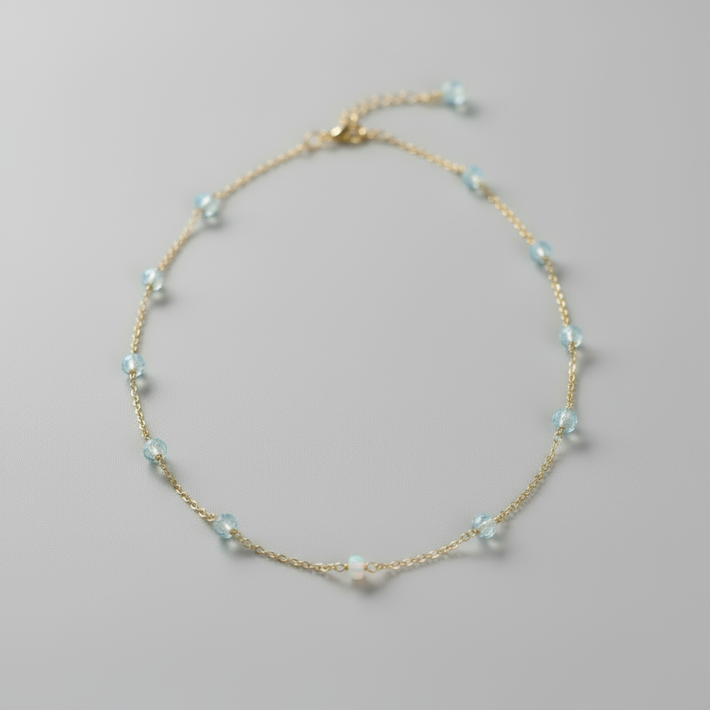Halskette Aquamarin