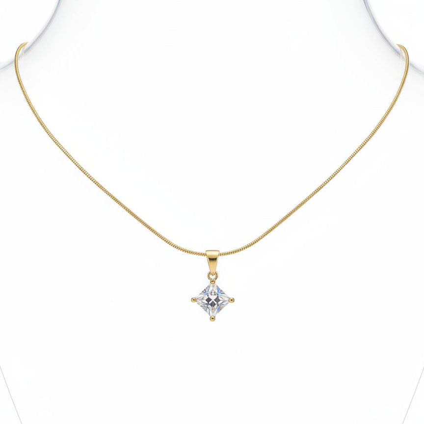 Halskette Snake mit Zirkonia