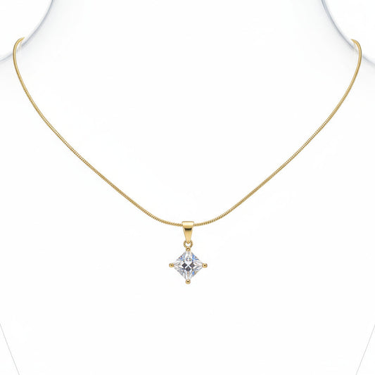 Halskette Snake mit Zirkonia