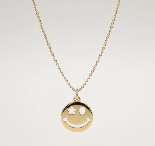 Halskette Smiley