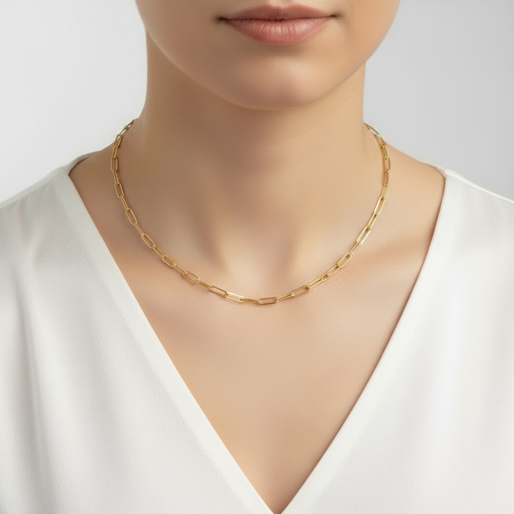 Halskette Kubanisch Fine vergoldet