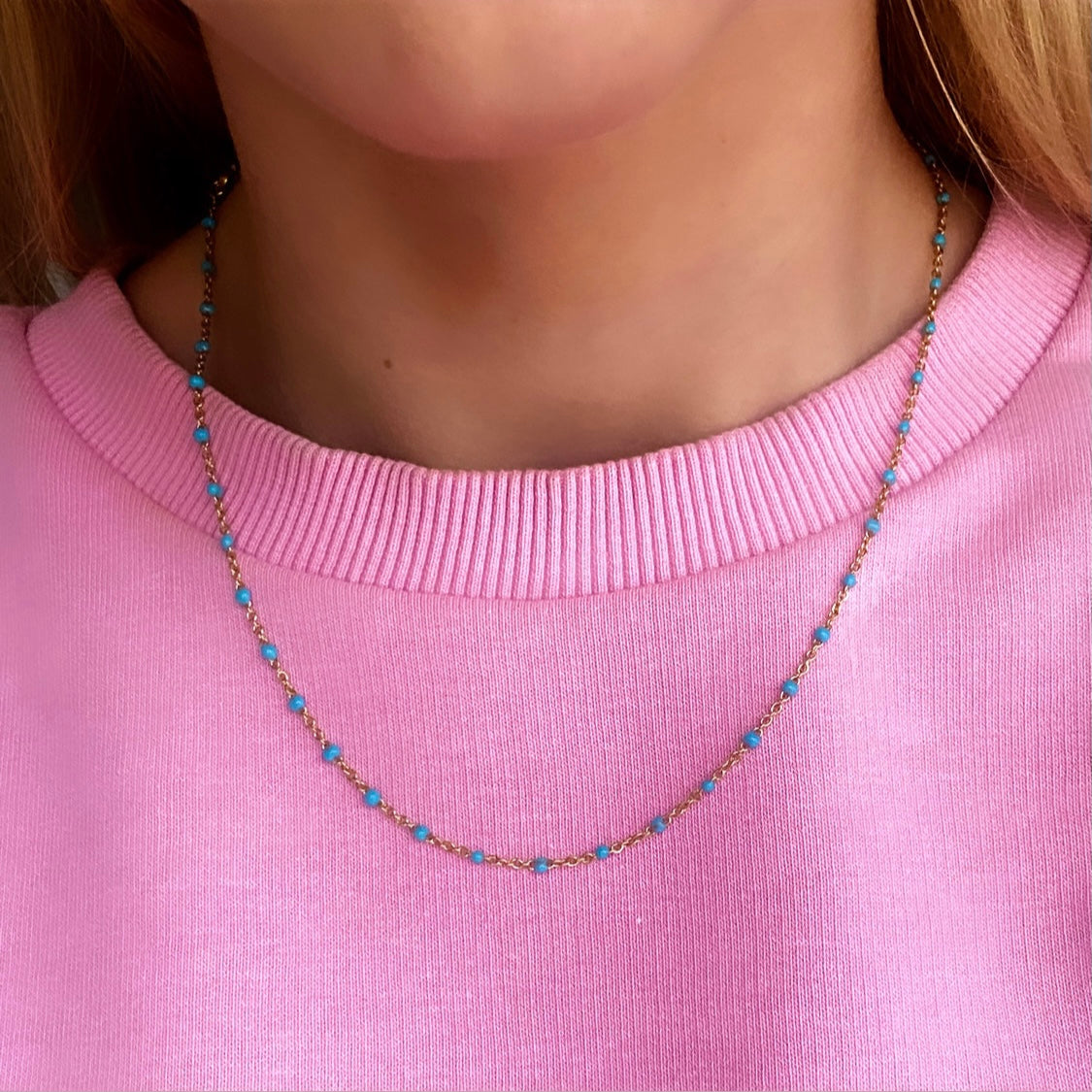 Halskette mit Emaille