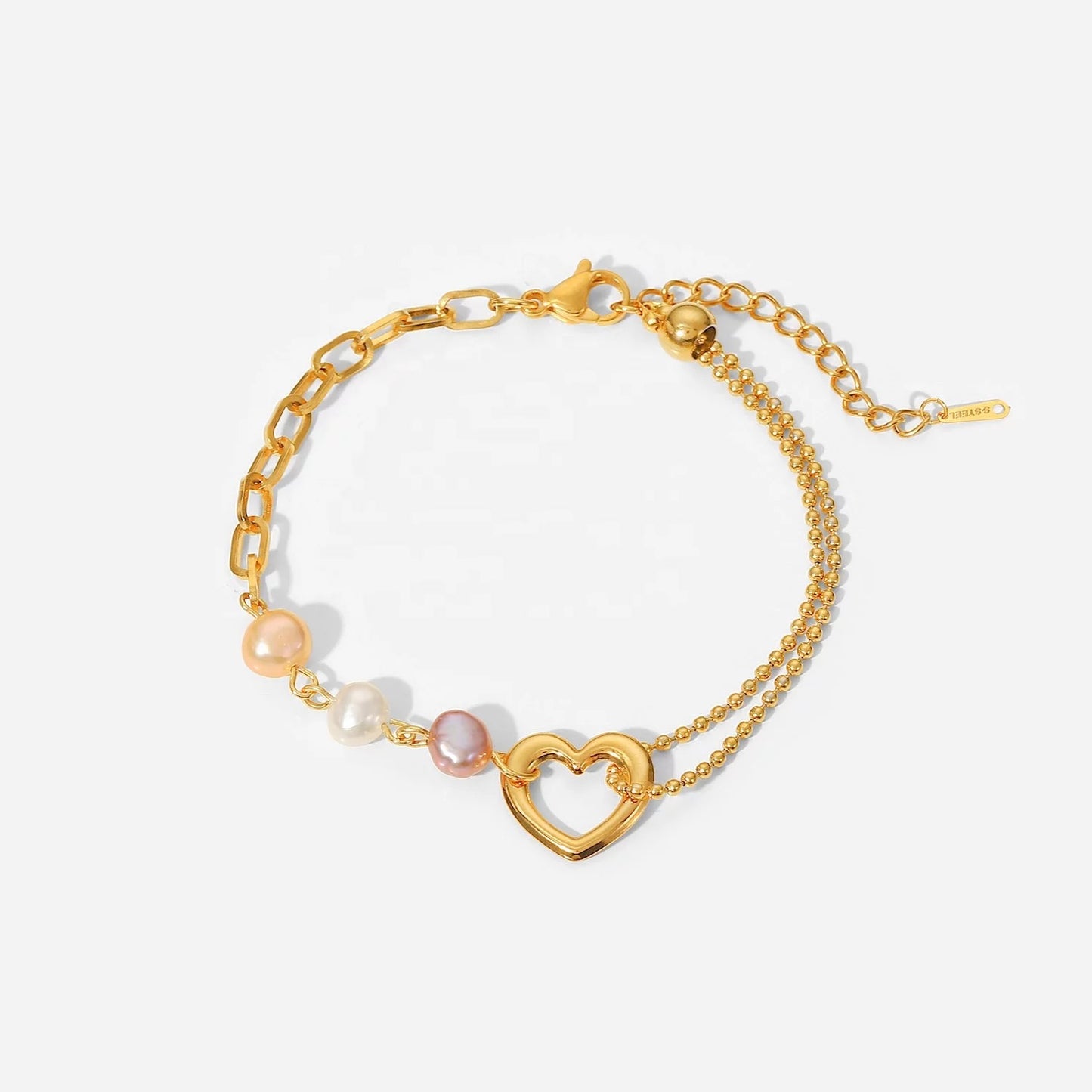 Armband Heart-Pearl