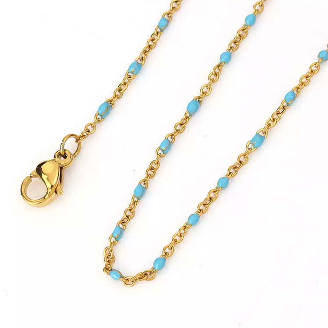 Halskette mit Emaille